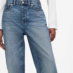 Madewell x Kaihara Denim Low-Slung Baggy Jeans in Mustart Wash